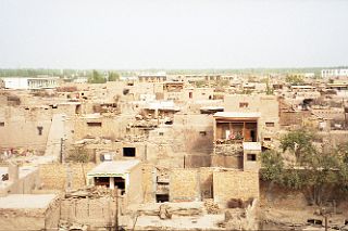 27 Kashgar From Top Of Bazaar Tower 1993